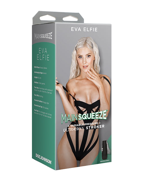 Doc Johnson 5200-42-BX Main Squeeze Stroker, Eva Elfie, TPE, Ivory