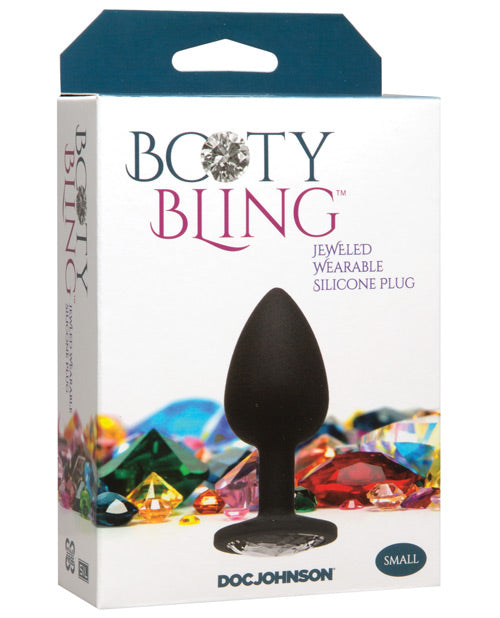 Doc Johnson 7017-05-BX Booty Bling Vibrating Plug, Silver Silicone