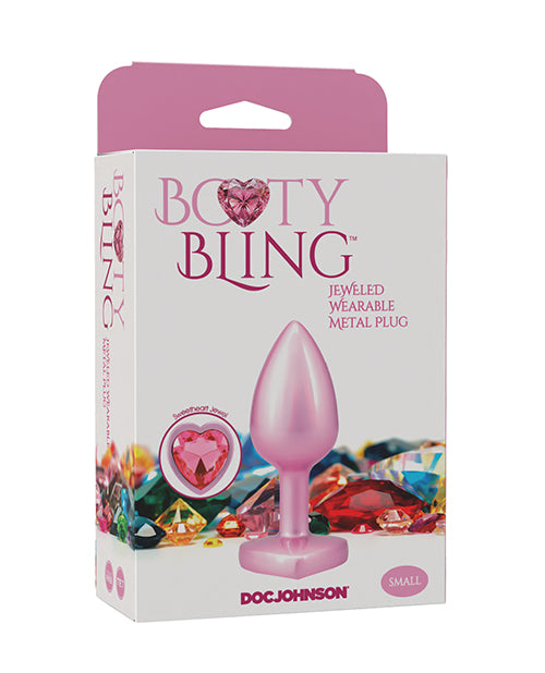 Doc Johnson 7017-15-BX Booty Bling Metal Plug, Small Pink