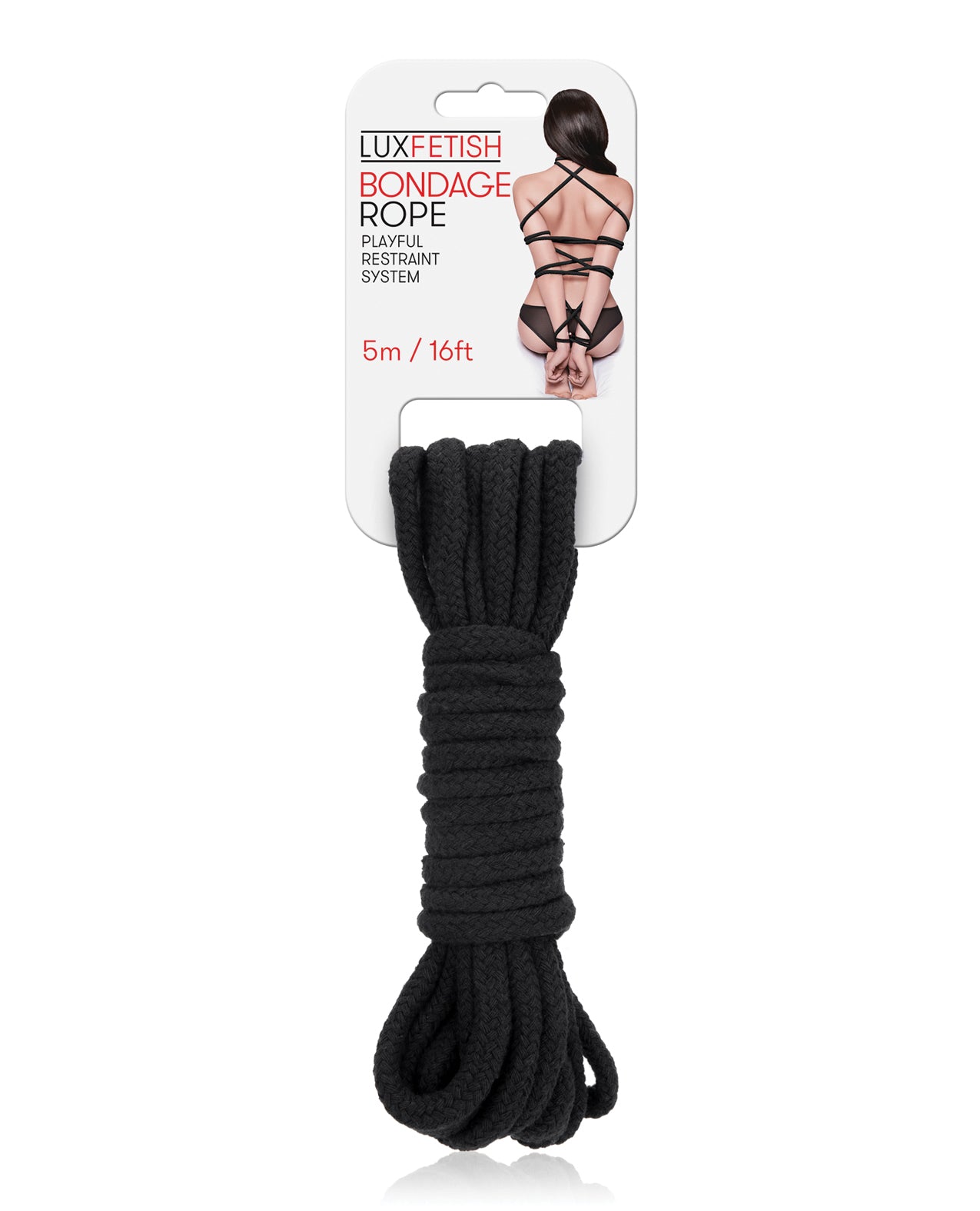 Electric LF5105-BLK Lux Bondage Rope, 16 ft Cotton