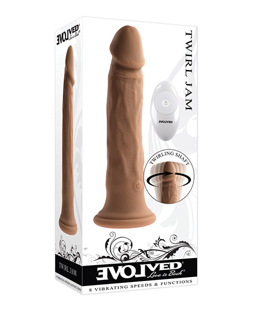 Evolved EN-RD-2727-2 Twirl Jam Rotating Vibrating Brown