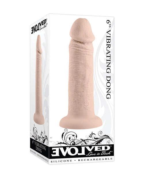 Evolved EN-RD-2758-2 6" Vibrating Dong, Silicone, 10 Speeds