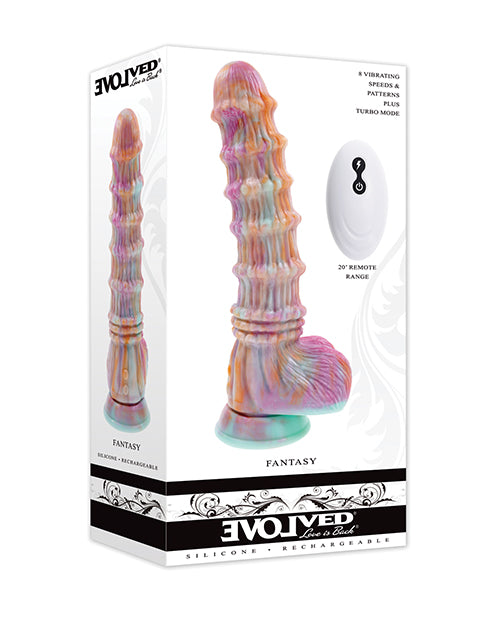 Evolved EN-RD-6404-2 Fantasy, Multicolor Vibrating Silicone Toy