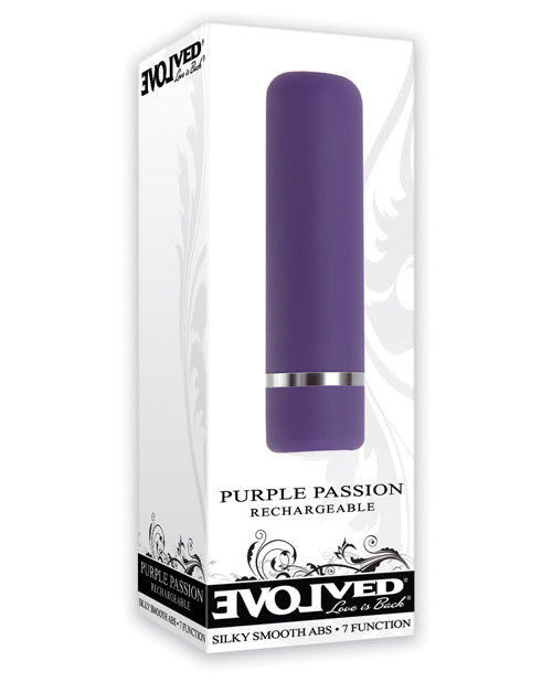 Evolved Purple Passion Bullet Vibrator, 7 Speeds, Waterproof