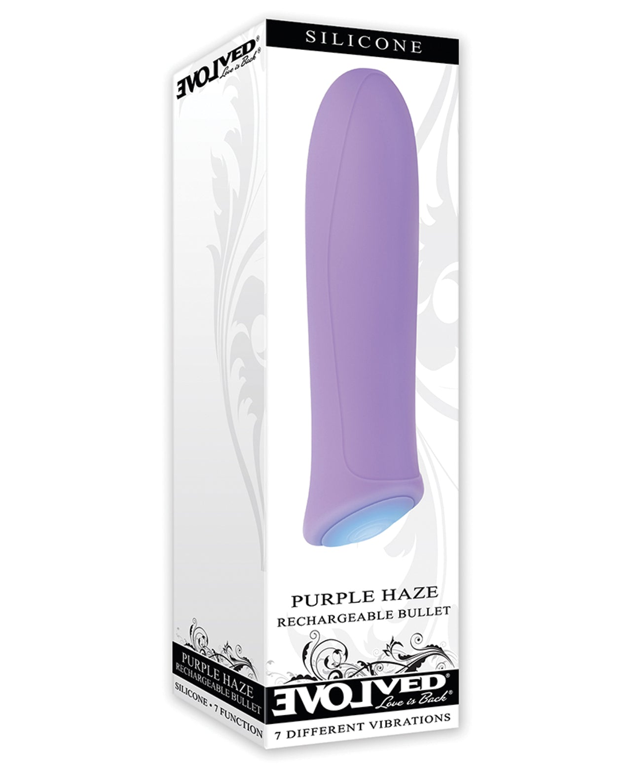 Evolved EN-RS-3039-2 Purple Haze Rechargeable Bullet, Seven Functions