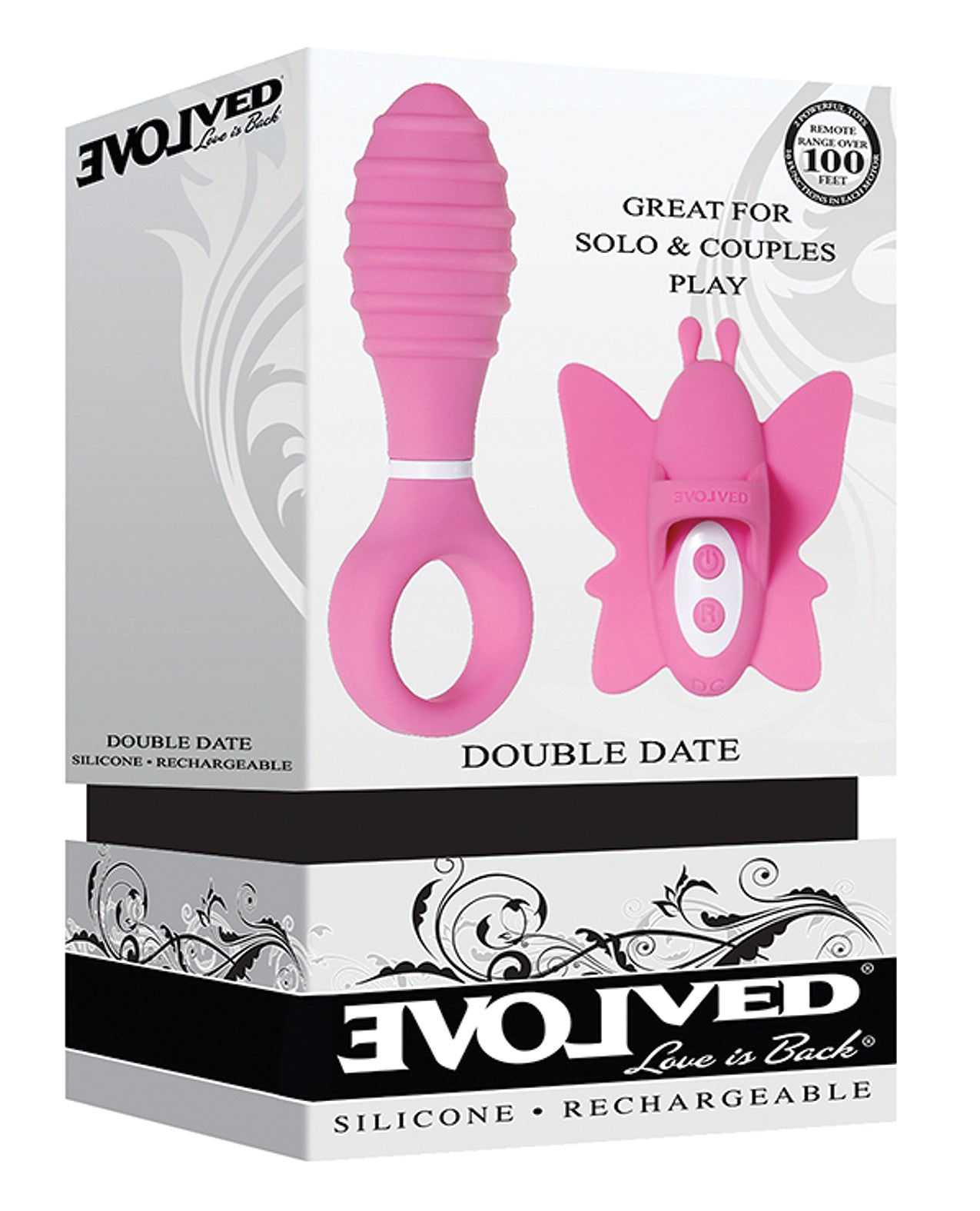 Evolved EN-RS-3633-2 Double Date Kit, Pink, Vibrating