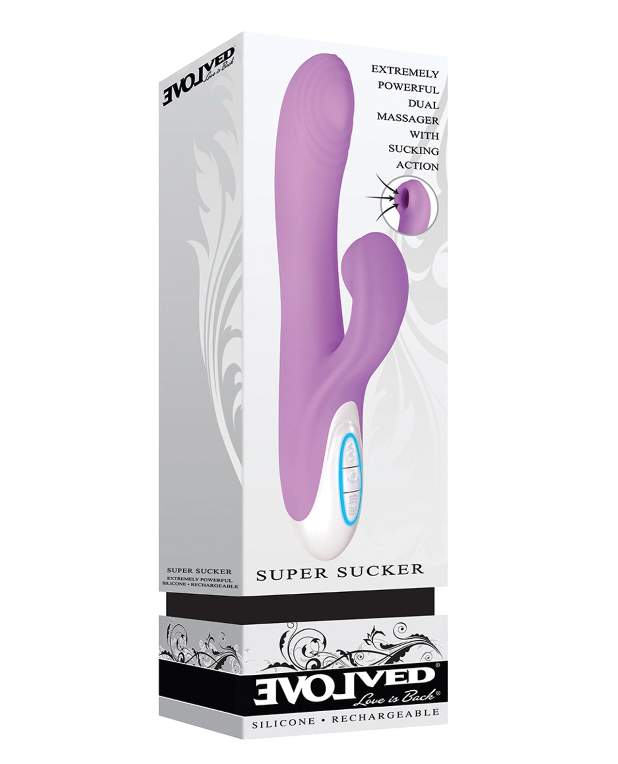 Evolved EN-RS-4128-2 Super Sucker Dual Stim, Pink G-spot Vibrator