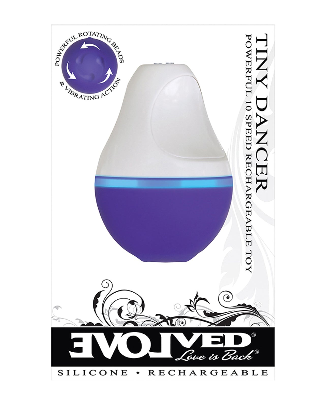 Evolved EN-RS-4968-2 Tiny Dancer Bullet, Purple, 10 Speeds