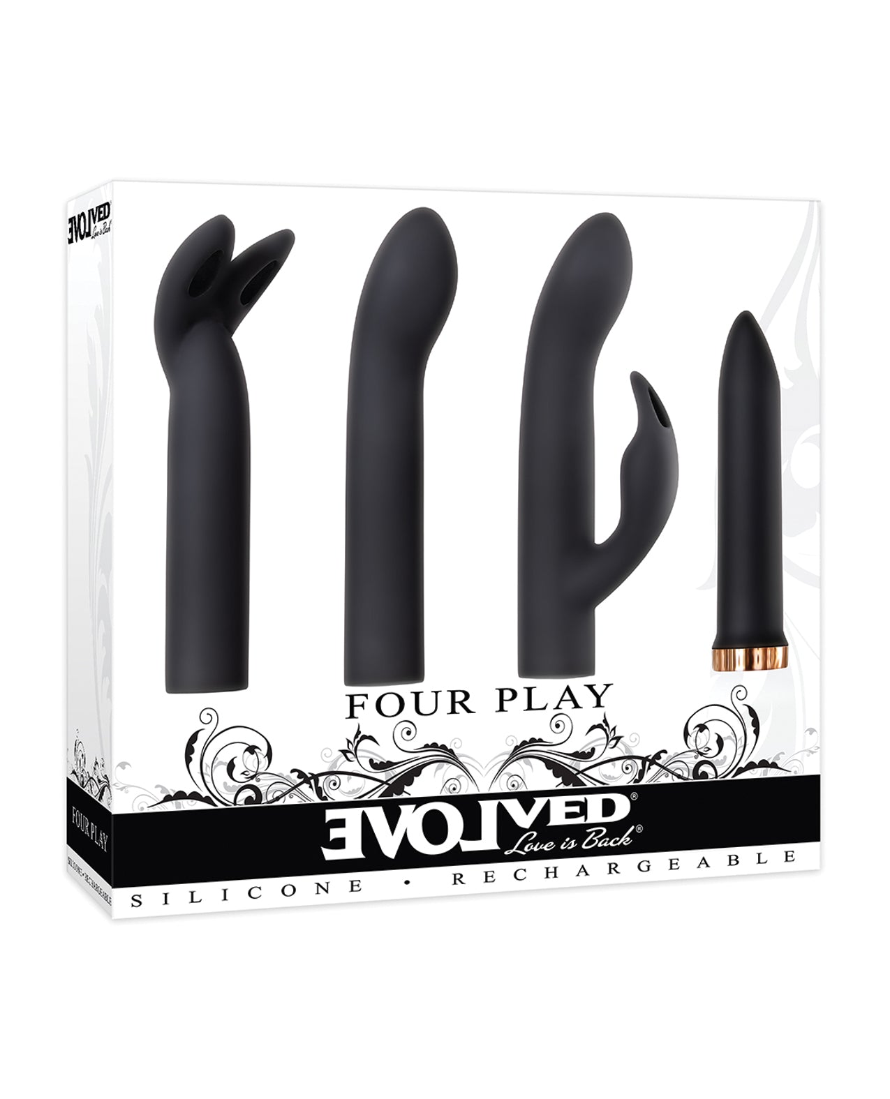 Evolved EN-RS-5613-2 Four Play Kit, 7-Speed Vibrating Massager