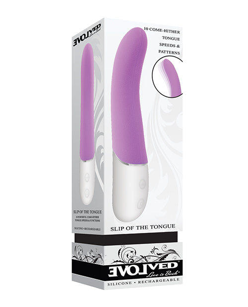 Evolved Novelties Slip of the Tongue G-Spot Vibrator, 10 Speeds, Waterproof