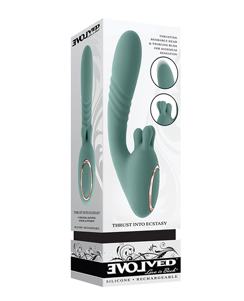 Evolved Thrust into Ecstasy Thrusting Rabbit Vibrator, Mint