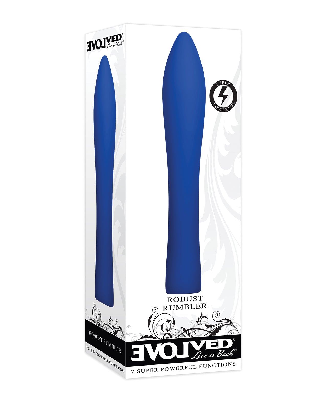 Evolved EN-RS-6283-2 Robust Rumbler, Blue Silicone Vibrating Massager