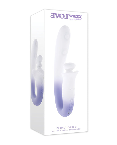 Evolved EN-RS-7210-2 Spring Loaded Lilac Vibrating Silicone Toy