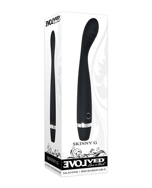 Evolved Skinny G Silicone G-Spot Vibrator, 7 Inch, 10 Speeds, USB Rechargeable