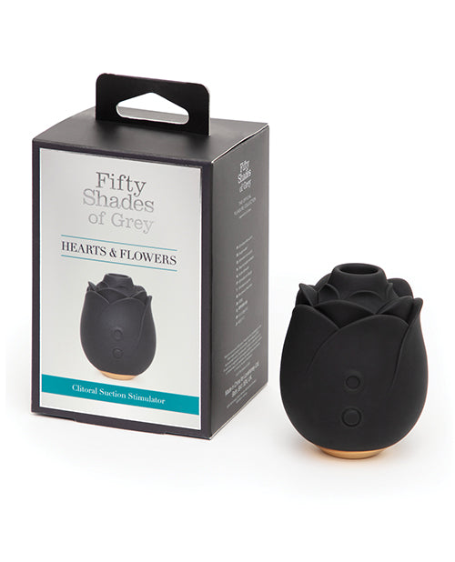 Lovehoney Fifty Shades of Grey Black Rose Clitoral Suction Stimulator, 10 Modes