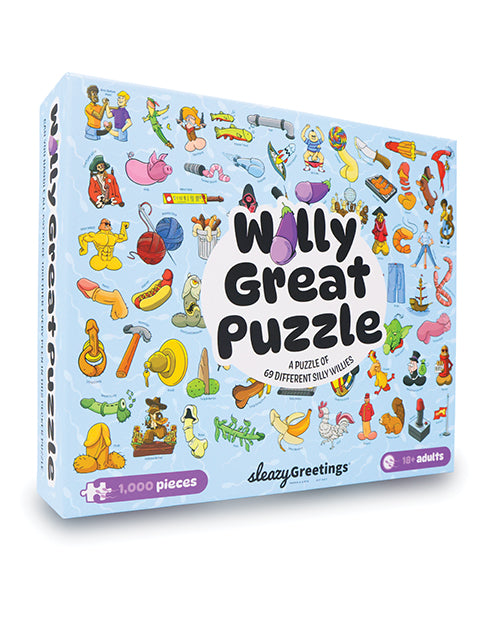 Sleazy Greetings SG001295 Funny Penis Jigsaw Puzzle, 1000 Piece