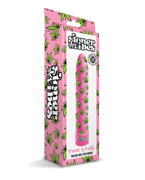 Global Novelties Stoner Vibes Pack A Fatty Multi Speed Vibrator, Pink Kush