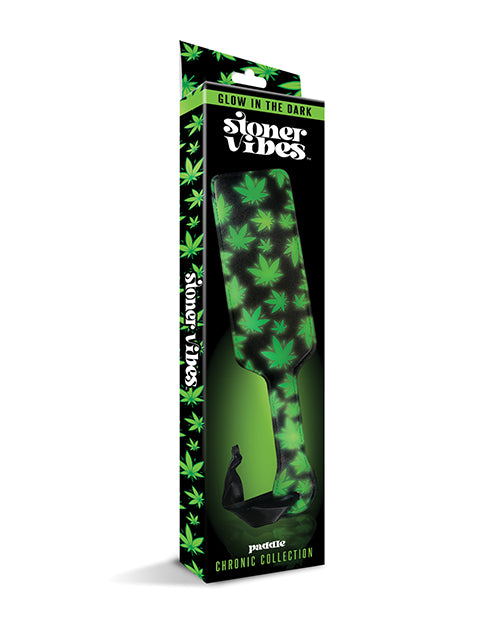 Global novelties llc 2000142 Stoner Vibes Glow in the Dark Paddle, Green