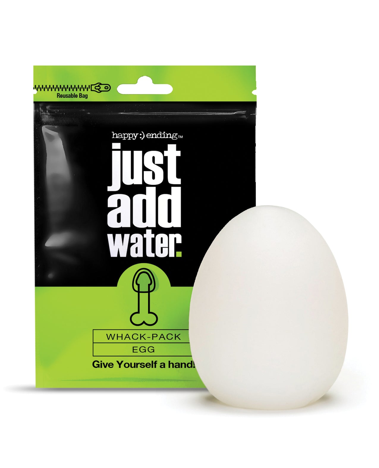 Global Novelties 3010006 Whack Pack Egg, TPE, Ribbed, Self-Lubricating