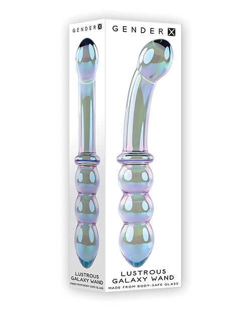 Evolved GX-GL-1065-2 Lustrous Galaxy Wand Glass Massager, Green