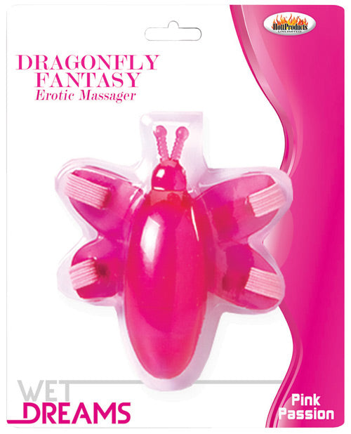 Hott Products HP-2304 Dragonfly Massager, Pink Silicone Adjustable Straps