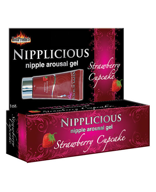 Hott Products HP-2580 Nipplicious Nipple/Lip Arousal Gel, 1 oz Strawberry