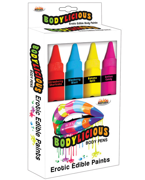 Hott Products HP-3043 Bodylicious Erotic Edible Body Pens, Set of 4