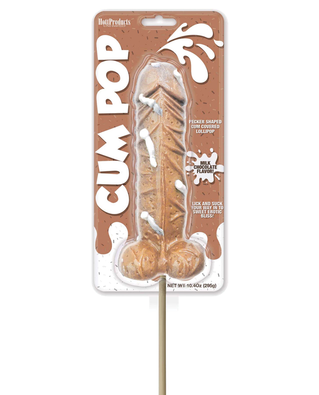 Hott Products HP-3235 Pecker Shaped Chocolate Lollipops, Milk Chocolate