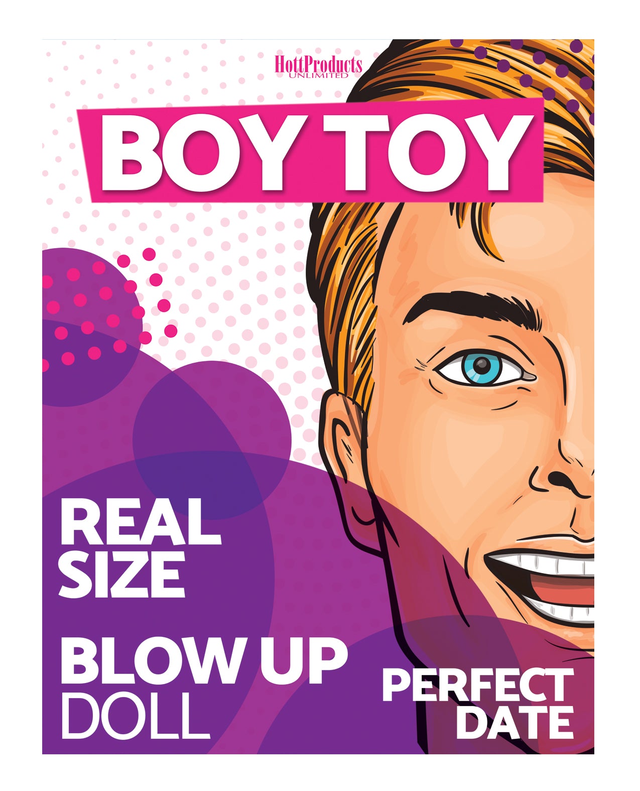 Hott Products HP-3297 Boy Toy Sex Doll, Ivory PVC, 2 Pleasure Holes