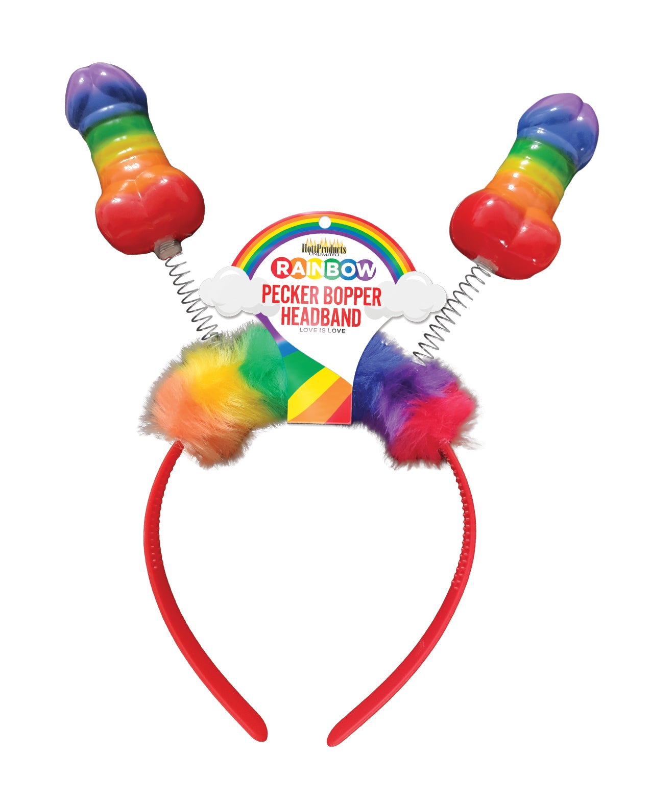 Hott Products HP-3313 Pecker Bopper Headband, Rainbow