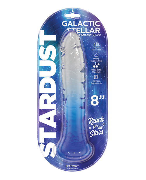 Hott Products HP-3423 8-inch Silicone Dildo, Crystal Blue
