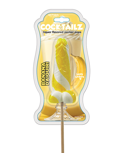 Hott Products Cock Tailz Liquor Flavored Pecker Pop, Banana Daiquiri