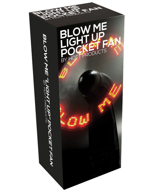 Hott Products HP-5020 Illuminating Pocket Fan, Black