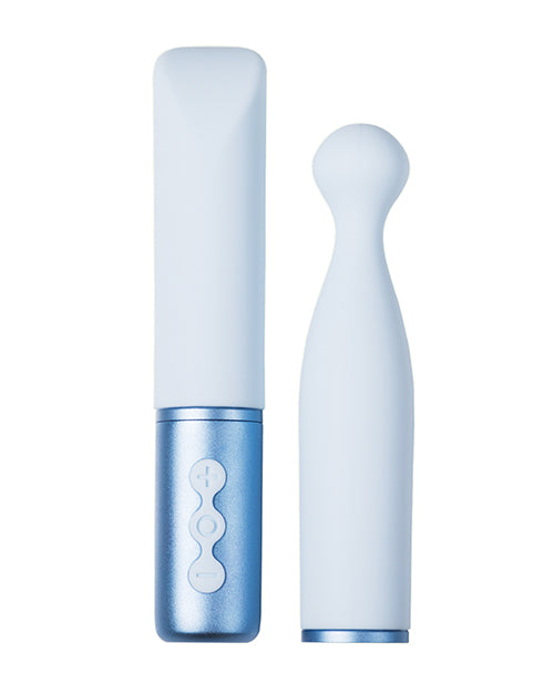 Honey Play Box VS-23-855BLU Naughty Collection Heads Vibrator, Blue Silicone