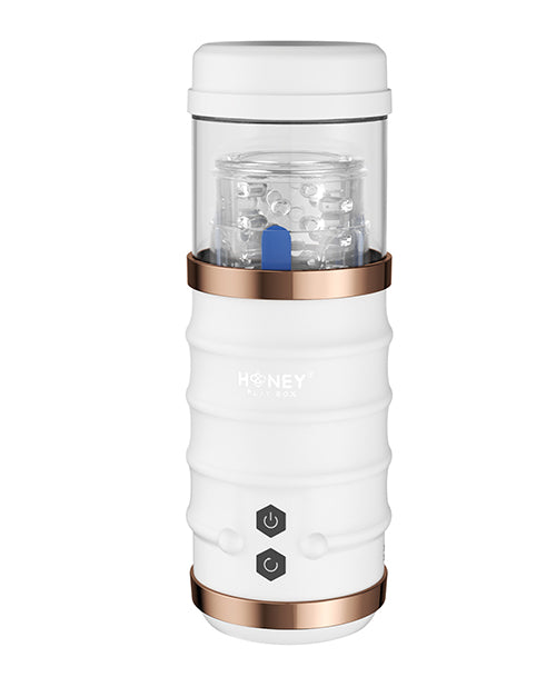 Honey Play Box AC-22-868WH Warrior Auto Masturbator, White, 7 Settings