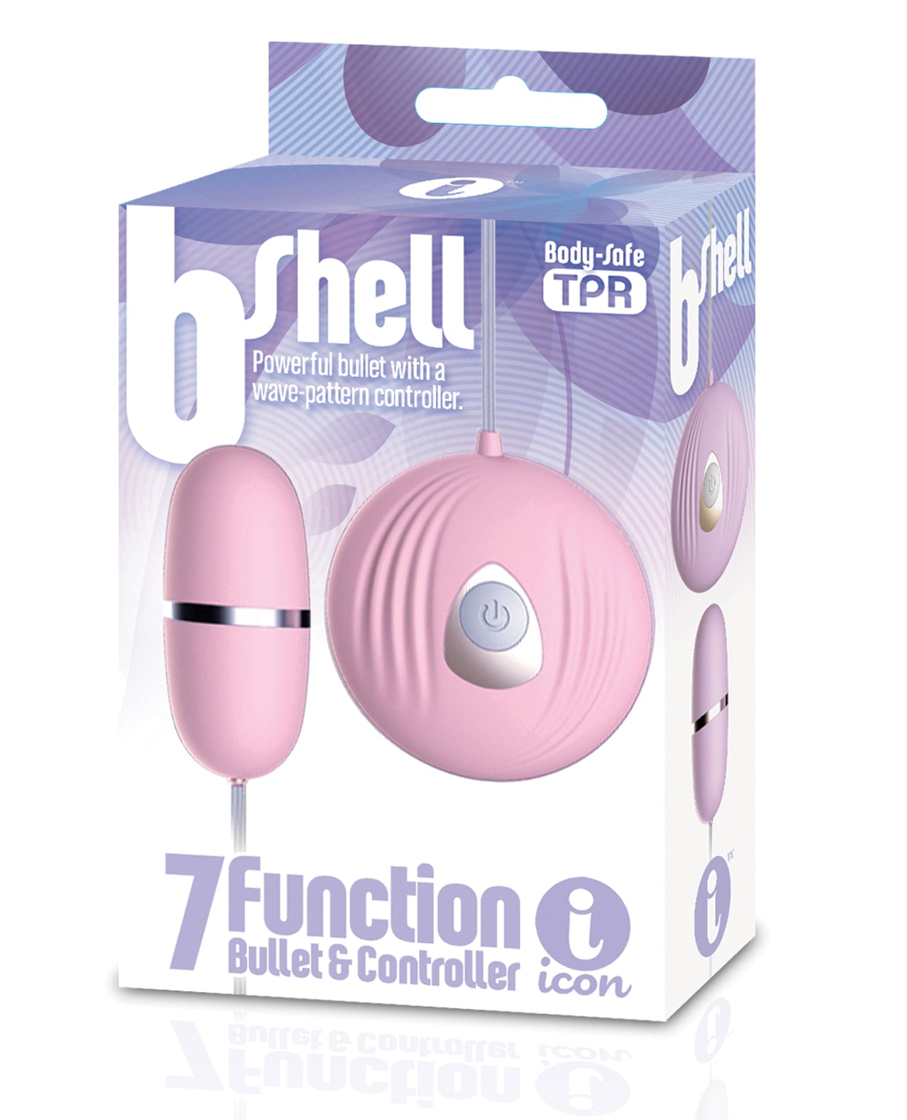 Icon Brands, Inc IC2665-2 B-Shell Bullet Vibe, 7 Function, Pink