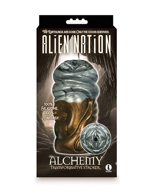 Icon Brands Alien Nation Stroker - Alchemy, Dual-Tone Silicone