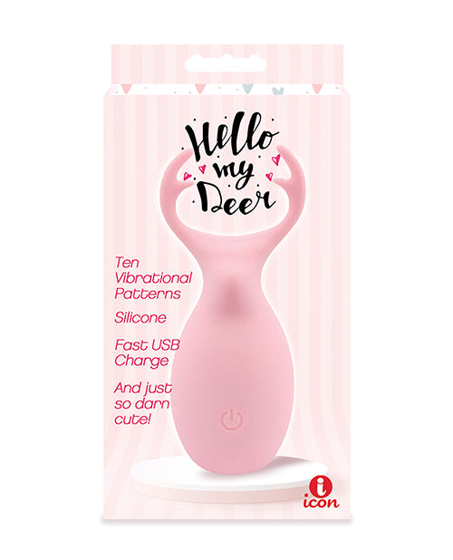 Icon Brands Inc. Buzzy Buddy Vibe, Pink, 10 Speeds, USB Rechargeable