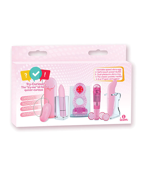 Icon Brands, Inc IC8015 Try-Curious Vibe Set - Pink, 5-Piece
