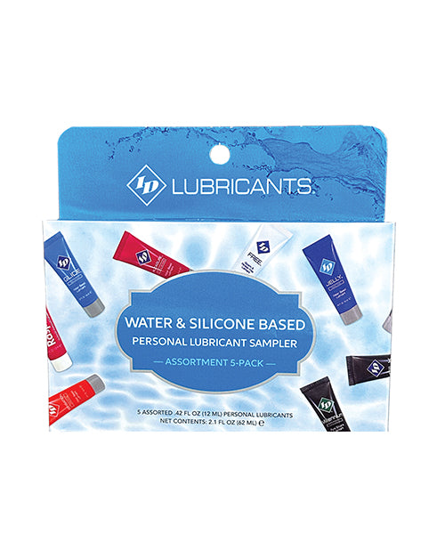 ID Lubricants IDDSPL02C1 Sampler Pack - 5x 12ml Tubes, Assorted Bases