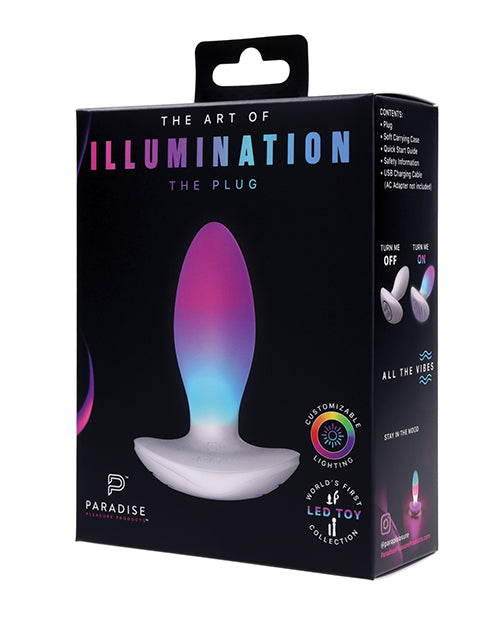 Paradise Pleasure Products P00543 THE Plug, White Silicone App-Enabled