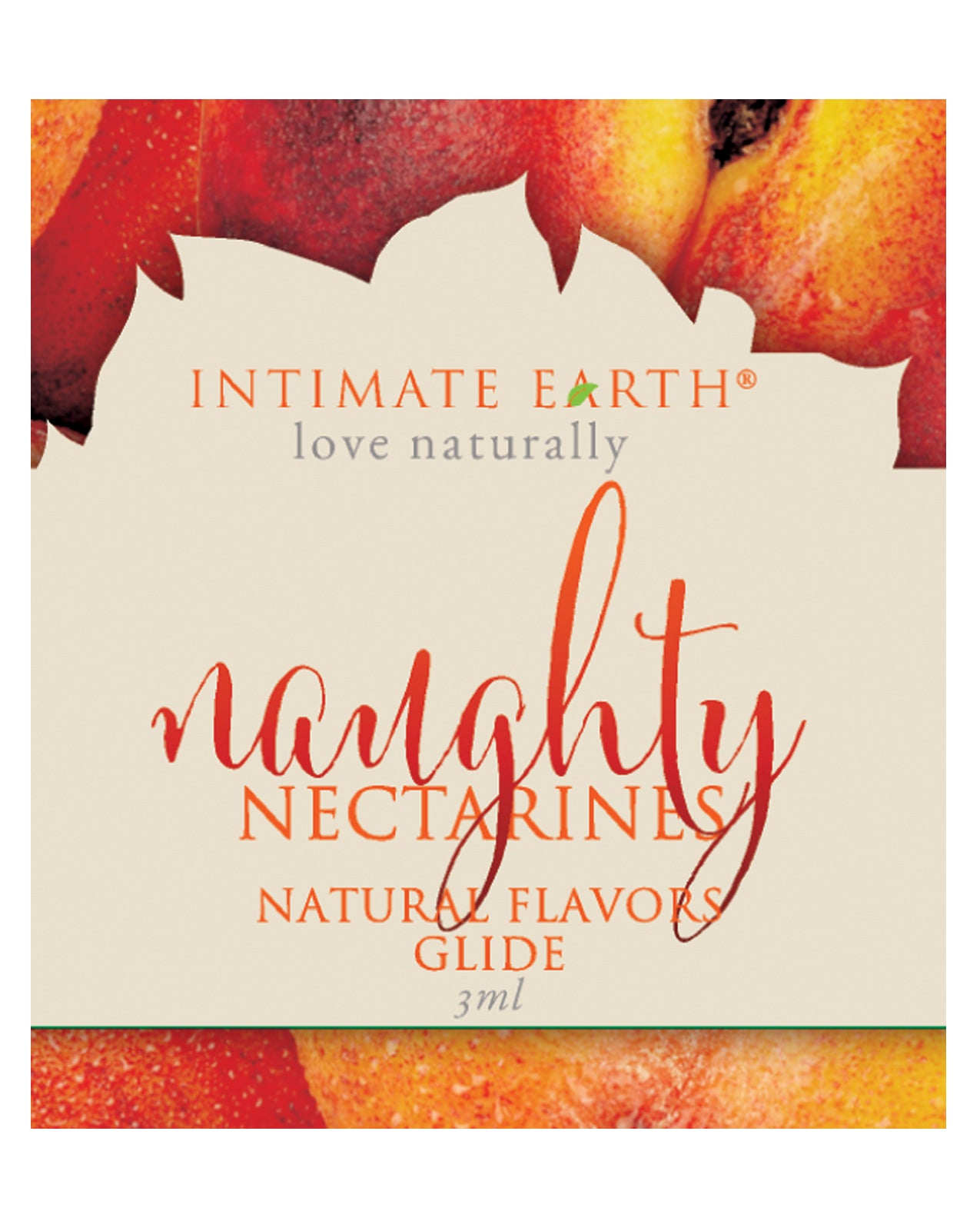 Intimate Earth 039F Naughty Nectarines Glide, 3ml Organic Stevia
