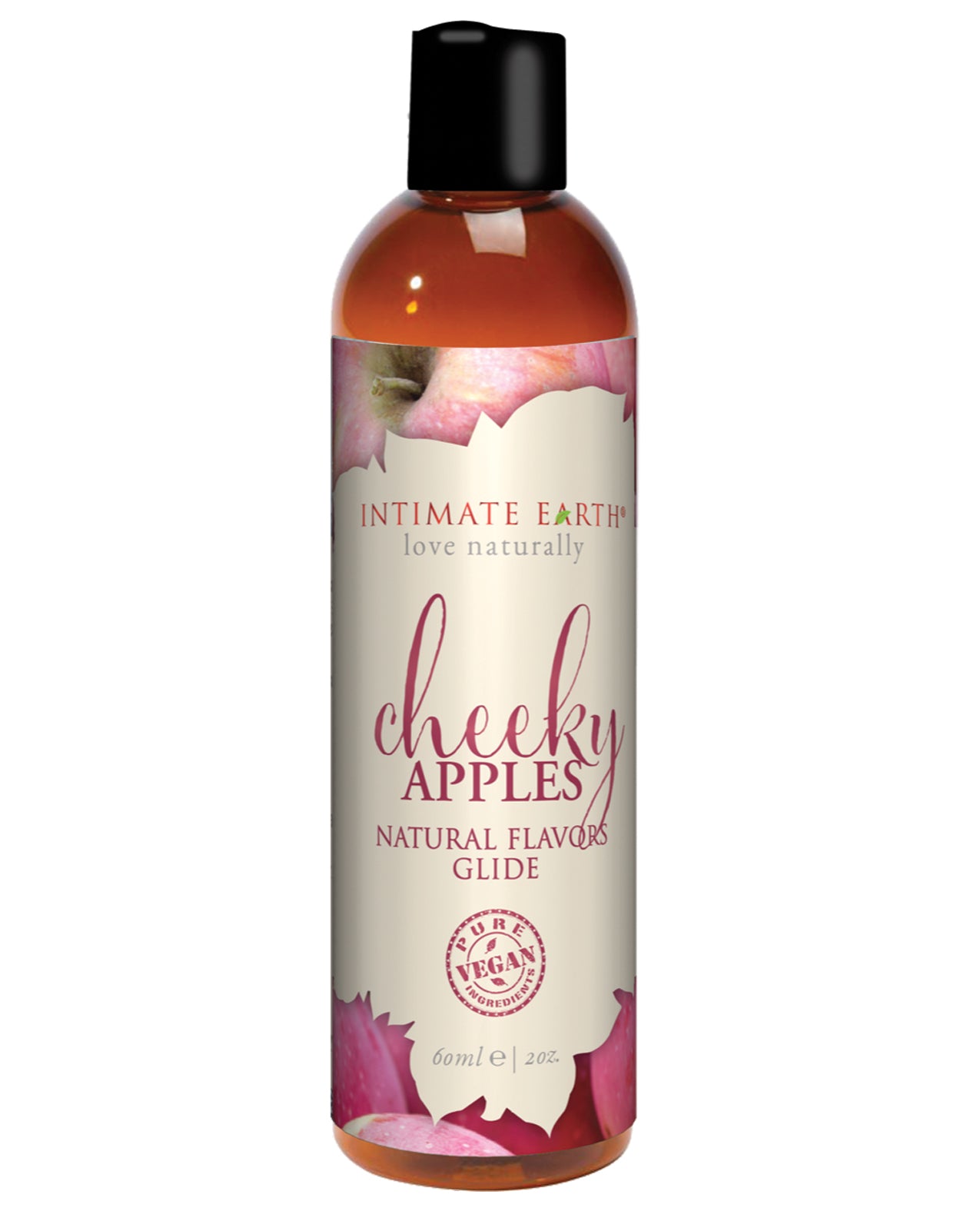 Intimate Earth 041/60IE Natural Flavors Glide, Cheeky Apples, 60ml