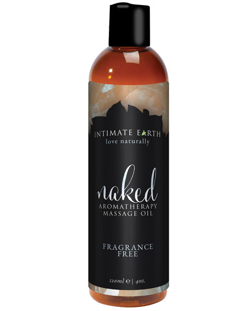 Intimate Earth 046/120IE Naked Massage Oil, 120ml All-Natural Fragrance-Free