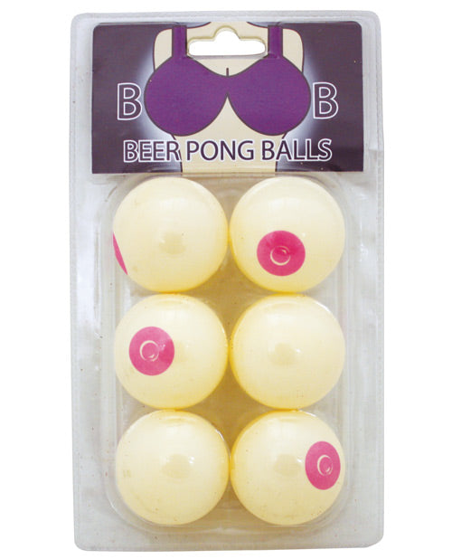 Island Dogs 79174 Boob Beer Pong Balls, Pack of 6