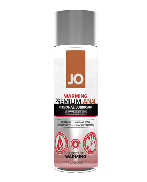 System JO 40105 Premium Anal Warming Lubricant, 2 oz, Silicone-Based