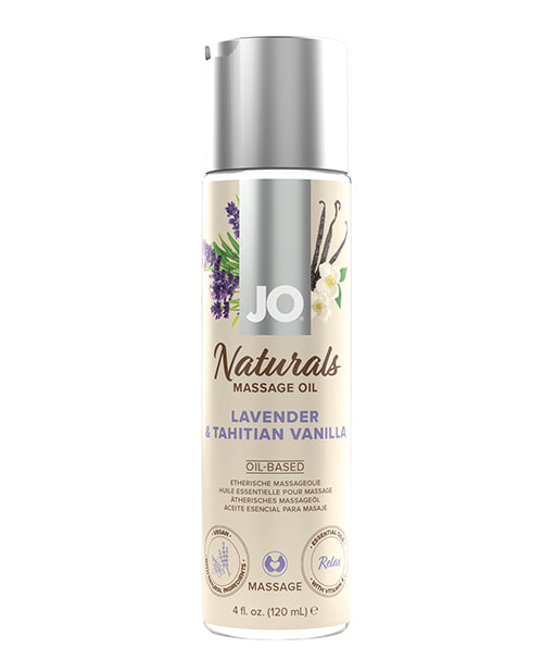 System JO 40126 Naturals Massage Oil, Lavender & Vanilla, 4 oz