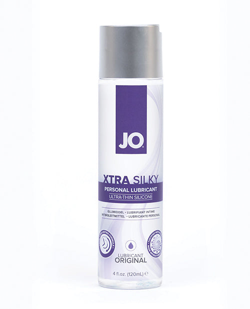 System JO Xtra Silky Thin Silicone Lubricant, Silicone-Based, 4 oz
