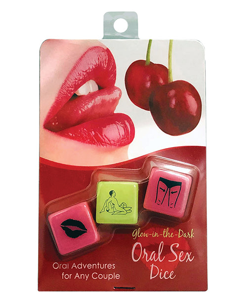 Kheper Games BG.R127 Oral Sex Glow Dice Game, Red Plastic
