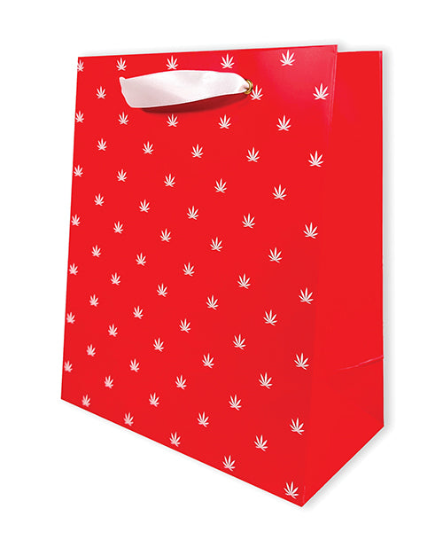 Kush Kards GB-RED/WHITE Polka Pot Gift Bag, 10" x 8" x 4"
